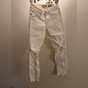 White Distressed Jeans